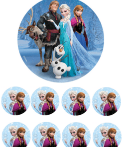 Eetbare print Frozen 15cm