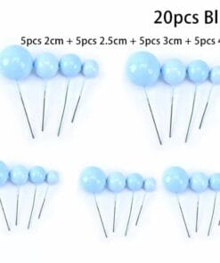 Decoratie Ballen Blue (20pcs)