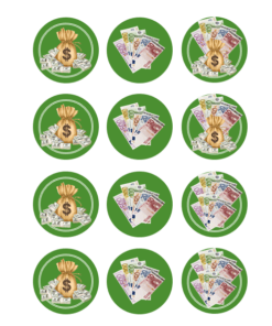 Eetbare print Money eurodollar Cupcakes